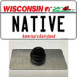 Native Wisconsin Novelty Metal Hat Pin