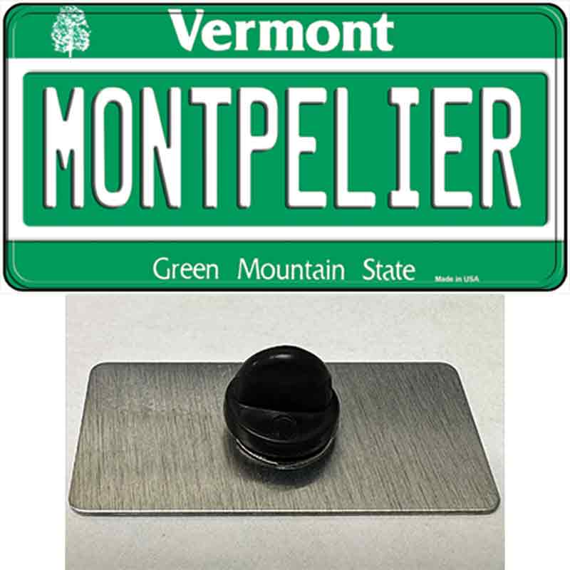 Montpelier Vermont Novelty Metal Hat Pin