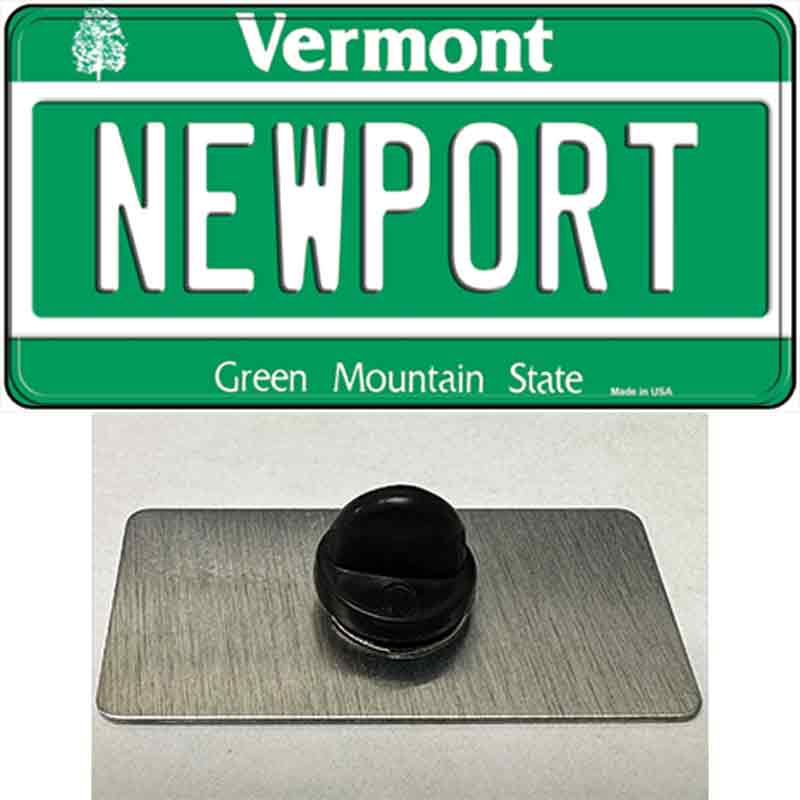 Newport Vermont Novelty Metal Hat Pin