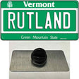 Rutland Vermont Novelty Metal Hat Pin