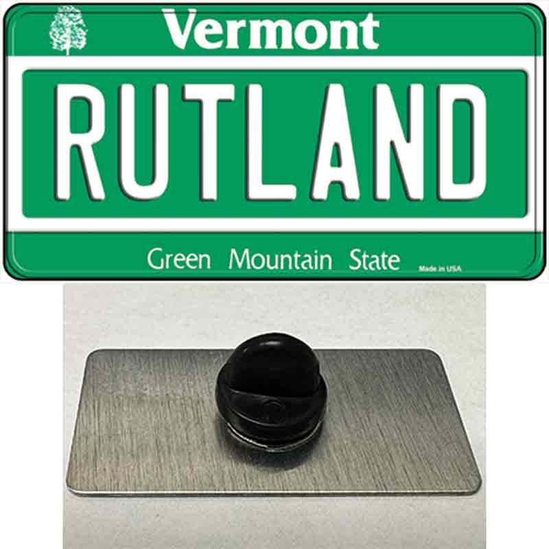 Rutland Vermont Novelty Metal Hat Pin