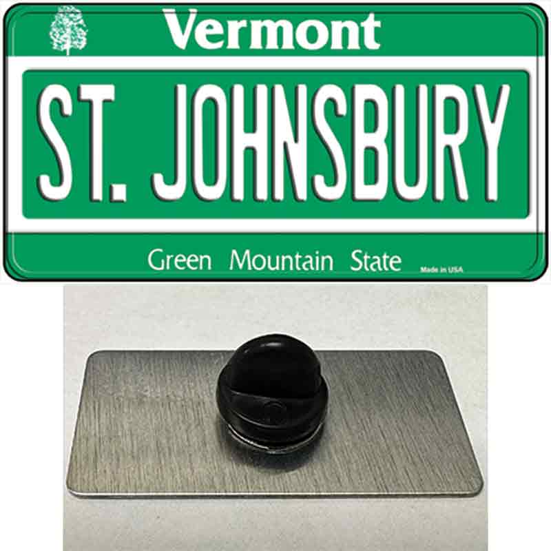 St Johnsbury Vermont Novelty Metal Hat Pin