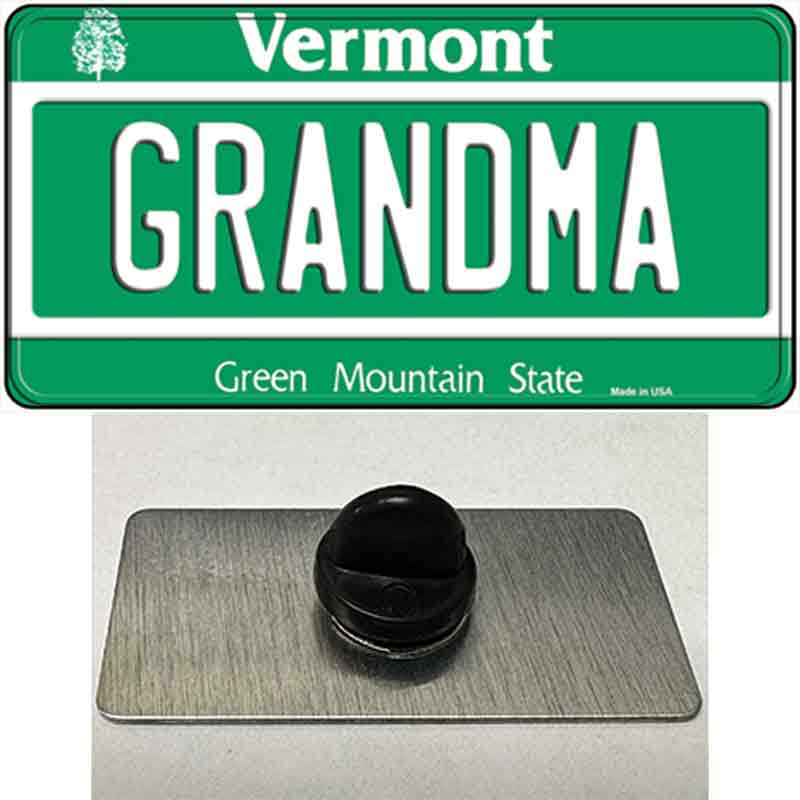 Grandma Vermont Novelty Metal Hat Pin