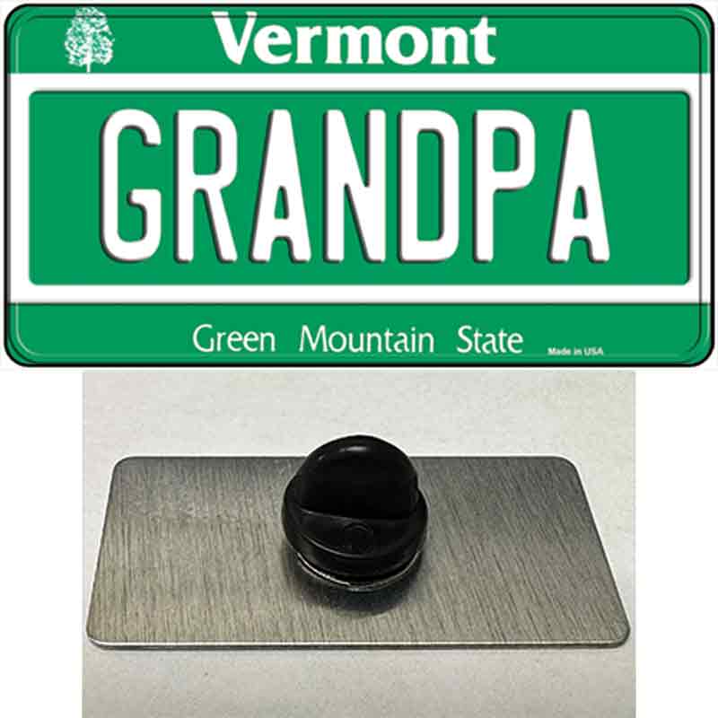 Grandpa Vermont Novelty Metal Hat Pin