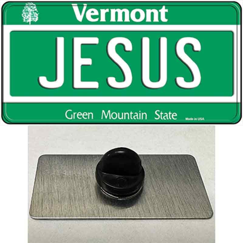 Jesus Vermont Novelty Metal Hat Pin