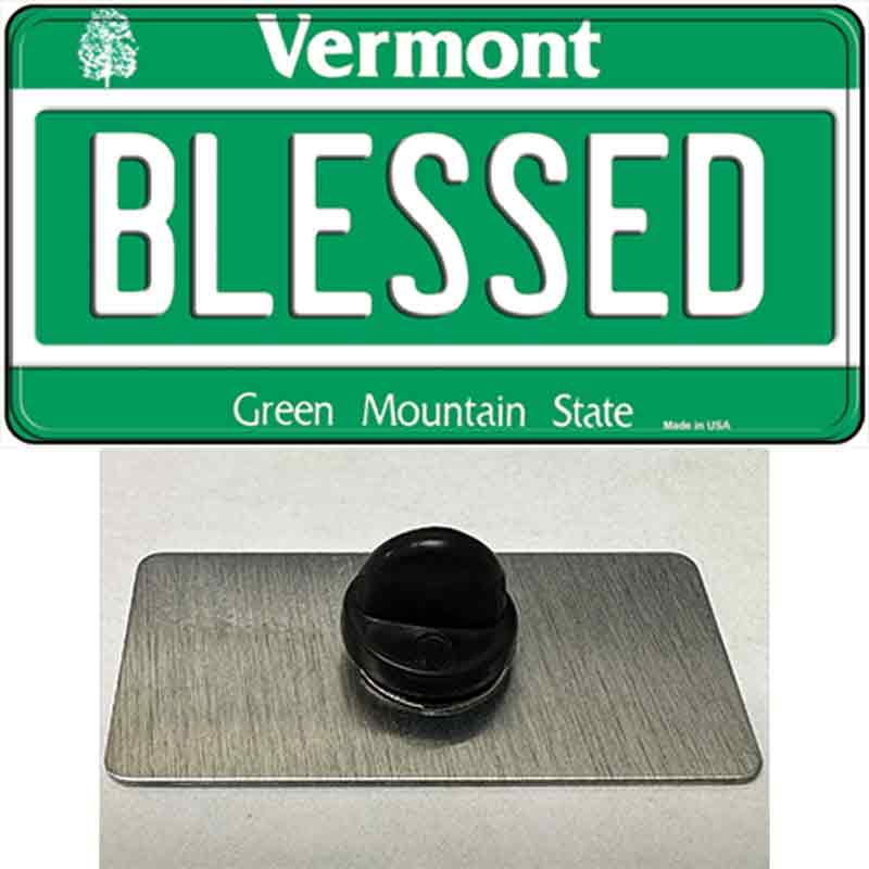 Blessed Vermont Novelty Metal Hat Pin