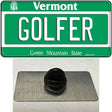 Golfer Vermont Novelty Metal Hat Pin