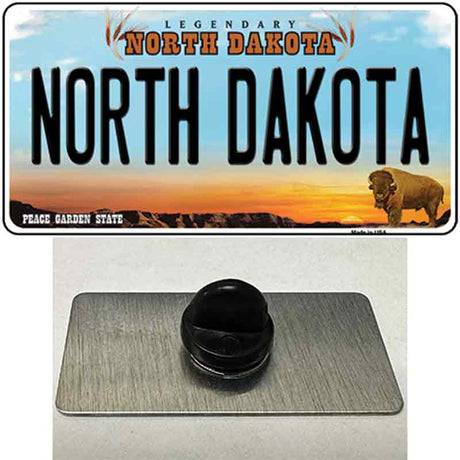 North Dakota Legendary Novelty Metal Hat Pin