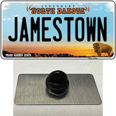 Jamestown North Dakota Novelty Metal Hat Pin