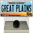 Great Plains North Dakota Novelty Metal Hat Pin