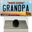 Grandpa North Dakota Novelty Metal Hat Pin