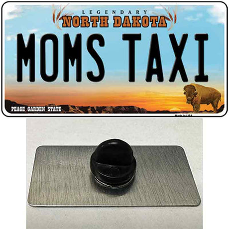 Moms Taxi North Dakota Novelty Metal Hat Pin