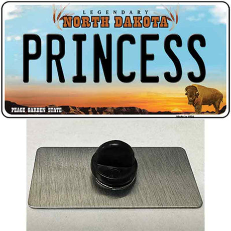 Princess North Dakota Novelty Metal Hat Pin