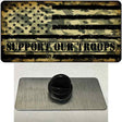 Camo American Flag Support Troops Novelty Metal Hat Pin