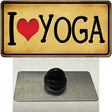 I Heart Yoga Novelty Metal Hat Pin