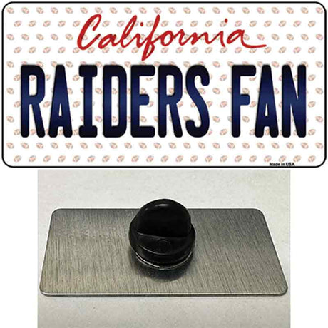 Raiders Fan California Novelty Metal Hat Pin