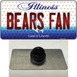 Bears Fan Illinois Novelty Metal Hat Pin