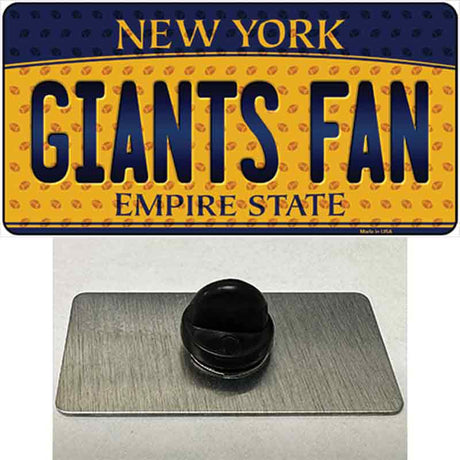 Giants Fan New York Novelty Metal Hat Pin