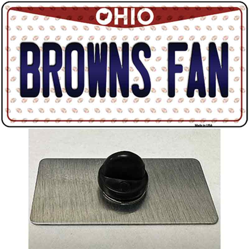 Browns Fan Ohio Novelty Metal Hat Pin