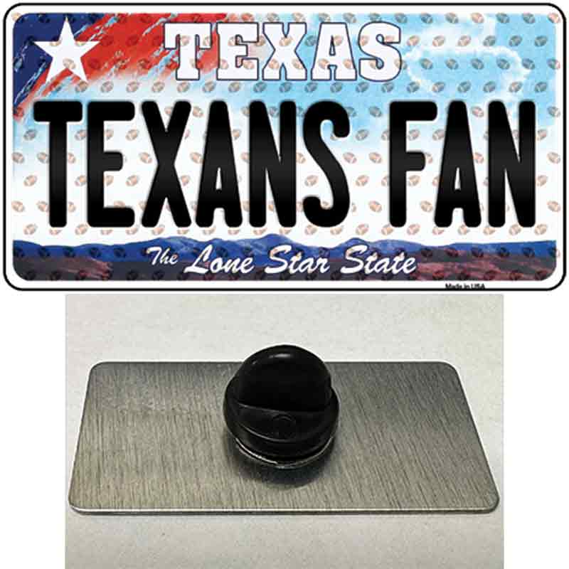 Texans Fan Texas Novelty Metal Hat Pin