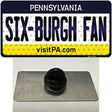 Six Burgh Fan Pennsylvania Novelty Metal Hat Pin