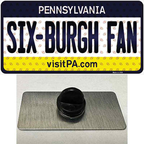 Six Burgh Fan Pennsylvania Novelty Metal Hat Pin