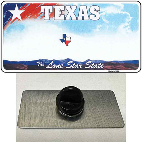 Texas New State Novelty Metal Hat Pin