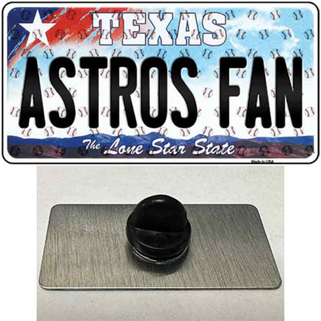 Astros Fan Texas Novelty Metal Hat Pin