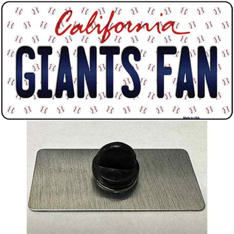 Giants Fan California Novelty Metal Hat Pin