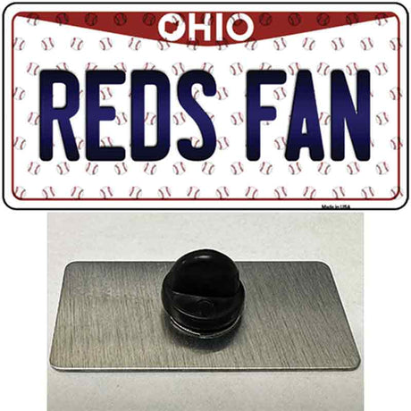 Reds Fan Ohio Novelty Metal Hat Pin