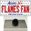 Flames Fan Alberta Novelty Metal Hat Pin