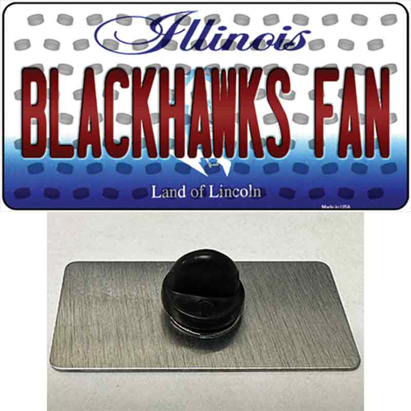 Blackhawks Fan Illinois Novelty Metal Hat Pin