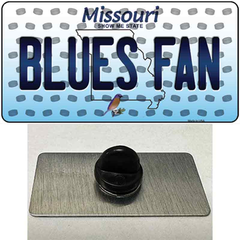 Blues Fan Missouri Novelty Metal Hat Pin