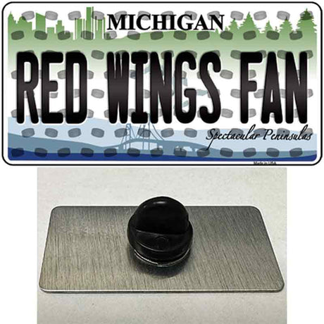 Red Wings Fan Michigan Novelty Metal Hat Pin