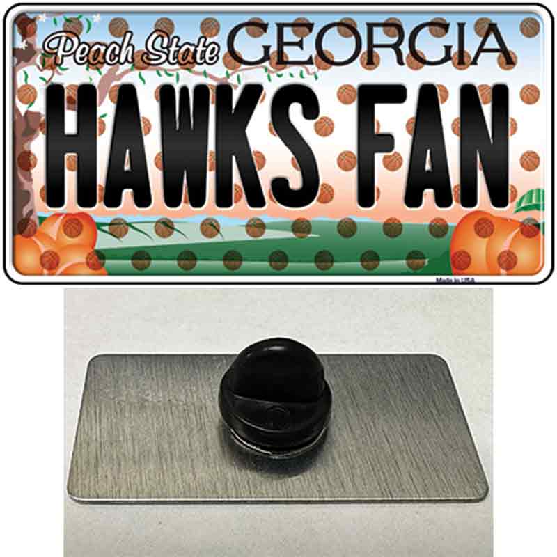 Hawks Fan Georgia Novelty Metal Hat Pin