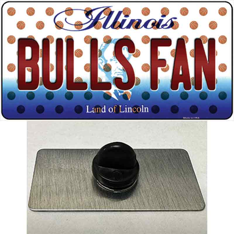 Bulls Fan Illinois Novelty Metal Hat Pin