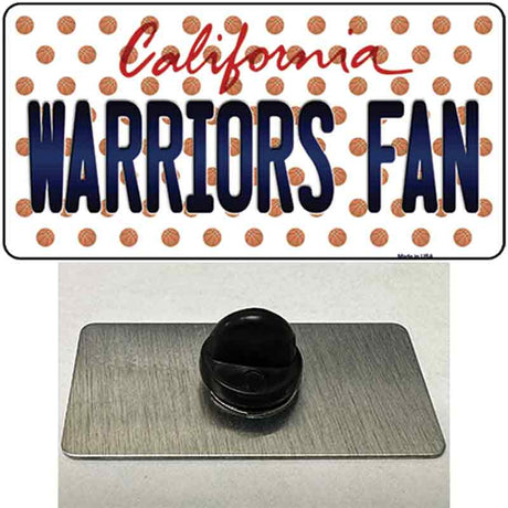 Warriors Fan California Novelty Metal Hat Pin