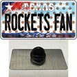 Rockets Fan Texas Novelty Metal Hat Pin