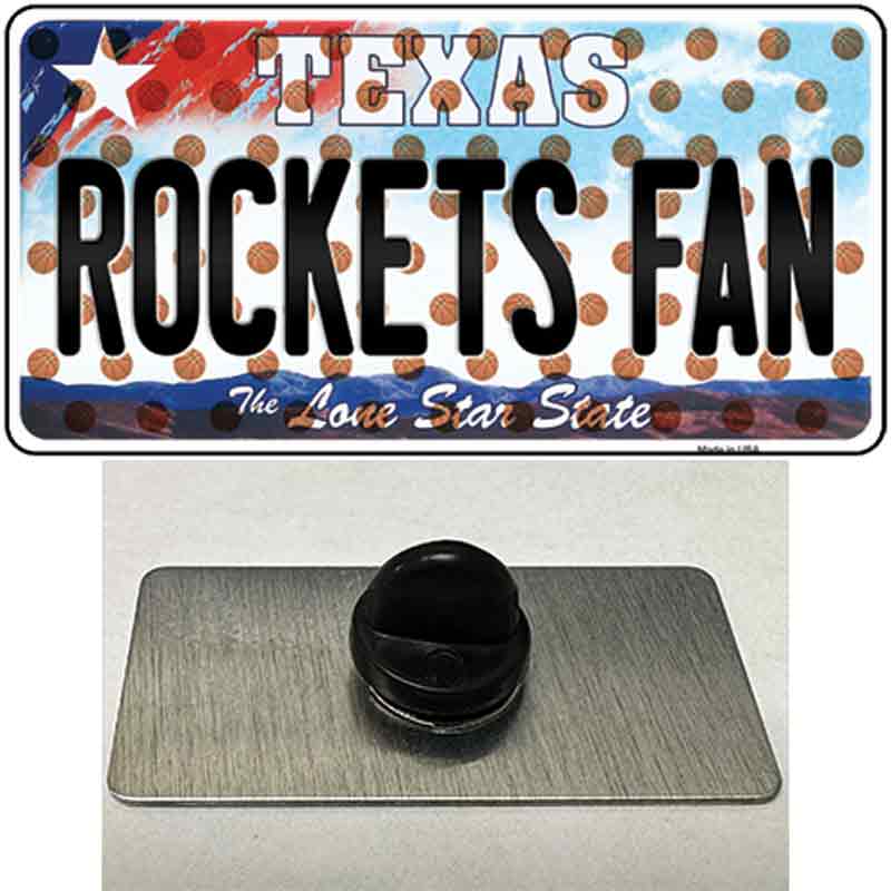 Rockets Fan Texas Novelty Metal Hat Pin