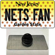 Nets Fan New Jersey Novelty Metal Hat Pin