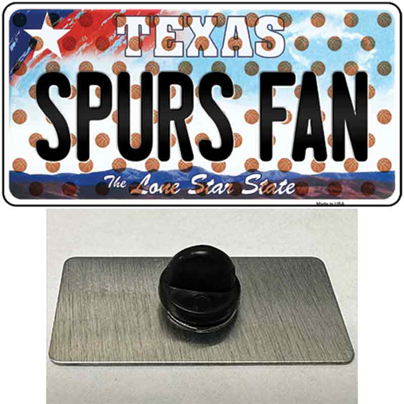 Spurs Fan Texas Novelty Metal Hat Pin