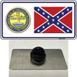 Confederate Flag Tennessee Seal Novelty Metal Hat Pin