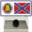 Confederate Flag Alabama Seal Novelty Metal Hat Pin