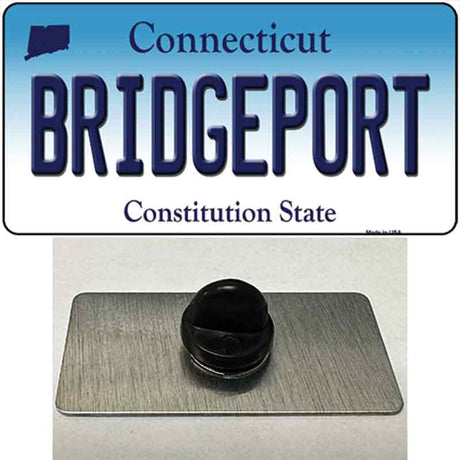 Bridgeport Connecticut Novelty Metal Hat Pin