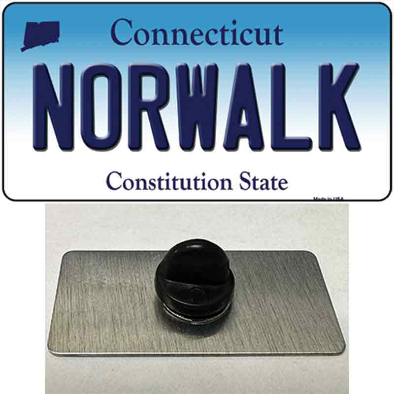 Norwalk Connecticut Novelty Metal Hat Pin