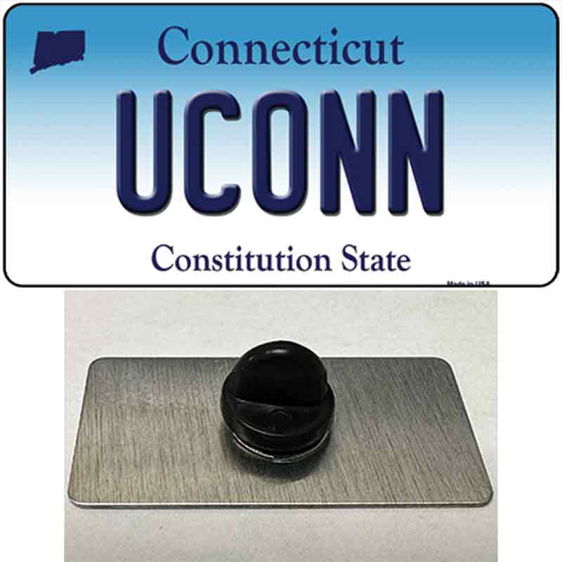 UConn Connecticut Novelty Metal Hat Pin