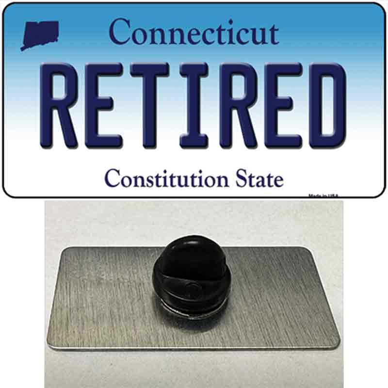 Retired Connecticut Novelty Metal Hat Pin