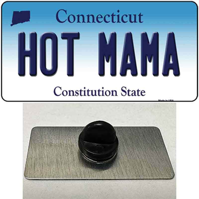 Hot Mama Connecticut Novelty Metal Hat Pin