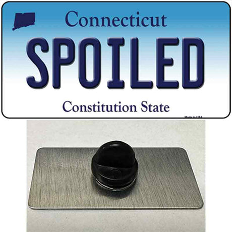 Spoiled Connecticut Novelty Metal Hat Pin