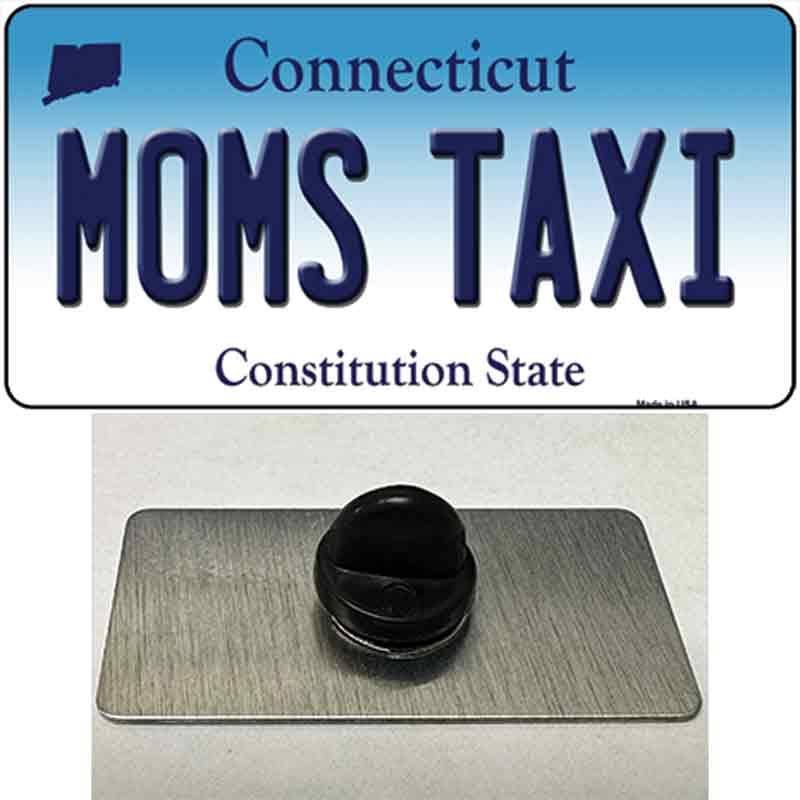 Moms Taxi Connecticut Novelty Metal Hat Pin